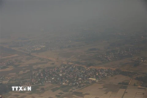 Không khí ô nhiễm tại Hà Nội. (Ảnh: Ngọc Hà/TTXVN) 