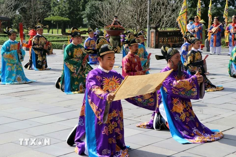 [Photo] Thừa Thiên-Huế: Sân khấu hóa lễ Nguyên đán thời Nguyễn