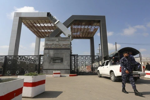 Cửa khẩu Rafah nối Dải Gaza với Ai Cập. (Nguồn: Anadolu) 