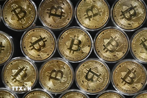 Đồng tiền điện tử Bitcoin. (Nguồn: AFP/TTXVN) 