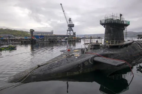 HMS Vigilant, một trong bốn tàu ngầm mang đầu đạn hạt nhân của Anh. (Nguồn: AFP/Getty Images) 