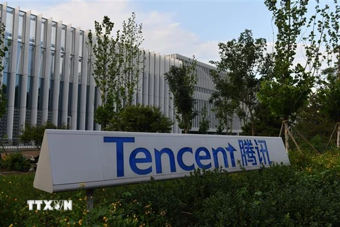 Trụ sở Công ty Tencent ở Bắc Kinh, Trung Quốc ngày 7/8/2020. (Nguồn: AFP/TTXVN) 