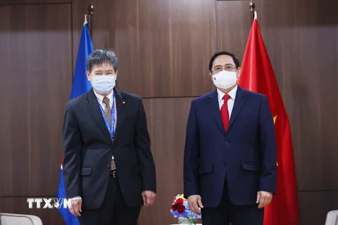 Thủ tướng Phạm Minh Chính hội kiến Tổng Thư ký ASEAN Lim Jock Hoi