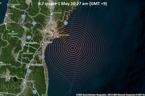Vị trí của trận động đất. (Nguồn: volcanodiscovery.com) 