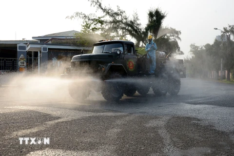 [Photo] Đà Nẵng khoanh vùng, khử khuẩn toàn bộ khu công nghiệp An Đồn