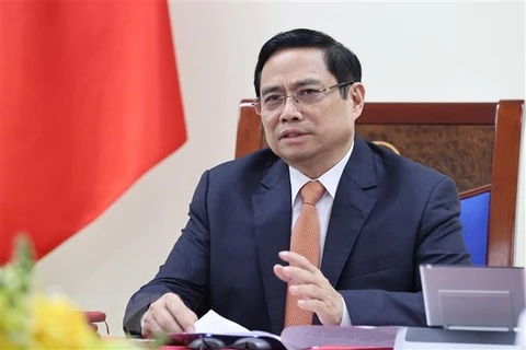 Thủ tướng Phạm Minh Chính là Chủ tịch Hội đồng Thi đua-Khen thưởng Trung ương. (Ảnh: Dương Giang/TTXVN) 