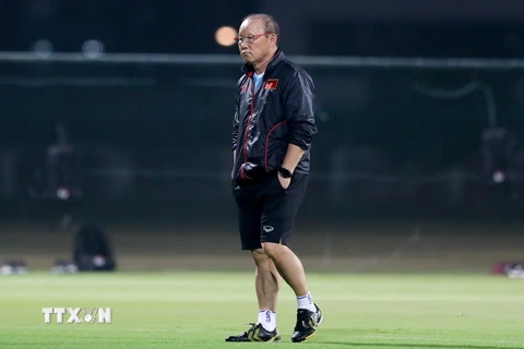 Huấn luyện viên Park Hang-seo. (Ảnh: TTXVN) 