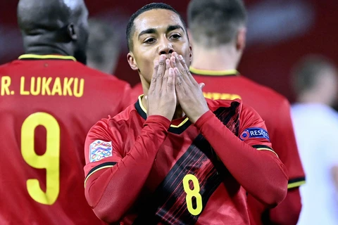 ​Các cầu thủ của đội tuyển Bỉ. (Nguồn: skysports.com) 