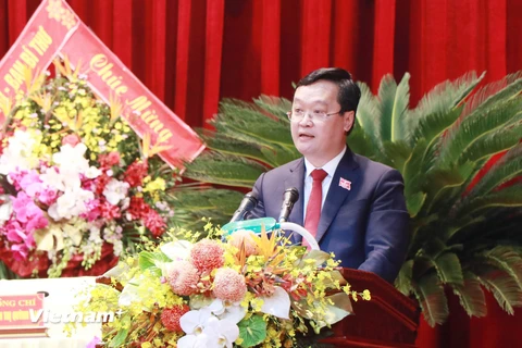 Ông Nguyễn Đức Trung, Phó bí thư Tỉnh ủy, Chủ tịch Ủy ban Nhân dân tỉnh Nghệ An. (Ảnh: Nguyễn Oanh/Vietnam+) 