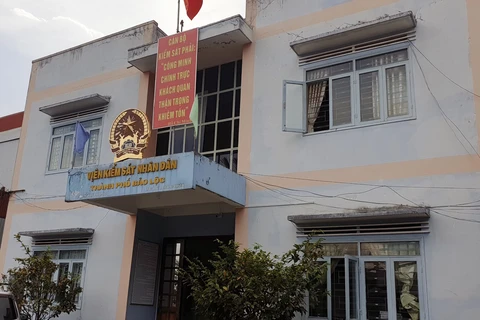 Trụ sở Viện Kiểm sát Nhân dân thành phố Bảo Lộc. (Nguồn: thanhnien.vn) 
