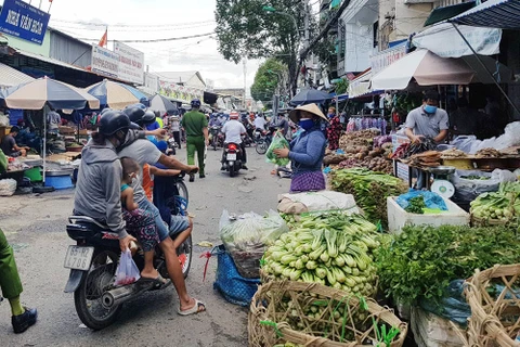 Chợ Tân An (quận Ninh Kiều) trước thời điểm phong tỏa. (Nguồn: vietnamnet.vn)