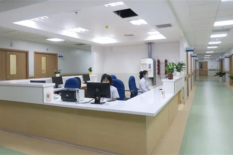 Bệnh viện Ung Bướu cơ sở 2 sẽ được tạm thời chuyển đổi công năng thành Trung tâm Hồi sức COVID-19 với quy mô 1.000 giường. (Ảnh: Đinh Hằng/TTXVN) 