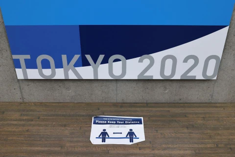 Nhật Bản đang chật vật khống chế sự gia tăng số ca mắc trong cộng đồng khi chỉ còn 1 tuần nữa là khai mạc Olympic Tokyo 2020. (Nguồn: Reuters) 