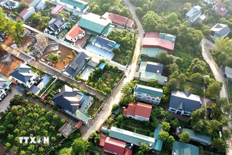 Khu hành chính 16 phường Liên Bảo, thành phố Vĩnh Yên, Vĩnh Phúc. (Ảnh: Hoàng Hùng/TTXVN) 