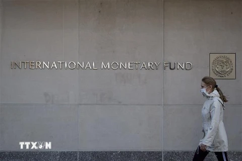 Trụ sở Quỹ Tiền tệ quốc tế ở Washington DC., Mỹ ngày 30/3/2021. (Ảnh: THX/TTXVN) 