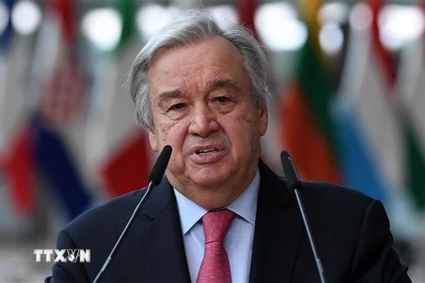 Tổng Thư ký Liên hợp quốc Antonio Guterres. (Ảnh: AFP/TTXVN) 
