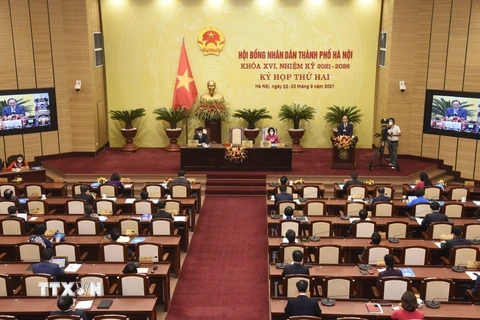 [Photo] Khai mạc kỳ họp thứ hai Hội đồng Nhân dân thành phố Hà Nội