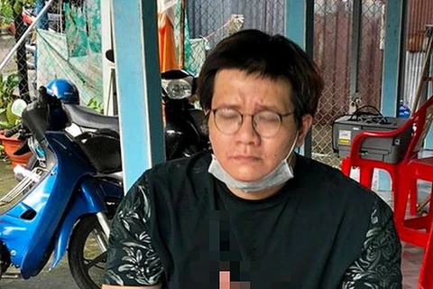 Nhâm Hoàng Khang bị bắt tại quận Thốt Nốt, Cần Thơ. (Nguồn: tuoitre.vn) 