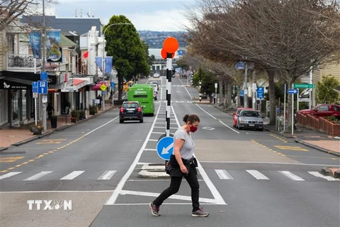 Một tuyến phố ở Auckland, New Zealand ngày 19/9/2021. (Ảnh: THX/TTXVN) 