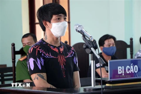 Bị cáo Phan Văn Tâm tại phiên tòa xét xử. (Ảnh: Công Thử/TTXVN) 