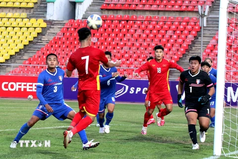 Nhìn lại những hình ảnh trong trận U23 Việt Nam-U23 Đài Bắc Trung Hoa