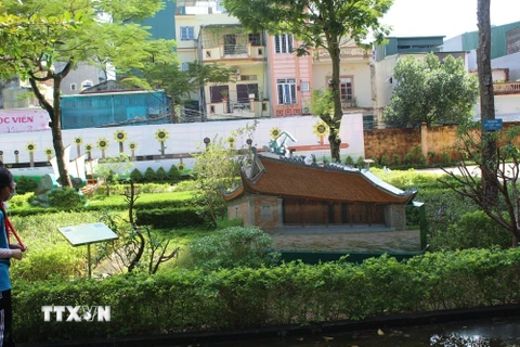 Độc đáo mô hình 'Công viên thắng tích xứ Thanh' trong trường học
