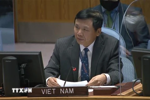 Đại sứ Đặng Đình Quý, Trưởng Phái đoàn Việt Nam tại Liên hợp quốc. (Ảnh: TTXVN) 