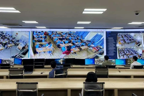 Quảng Ninh kiểm tra đột xuất mắt camera của một số cơ sở giáo dục. (Nguồn: quangninh.gov.vn) 