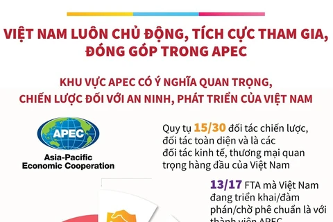 Việt Nam luôn chủ động, tích cực tham gia, đóng góp trong APEC