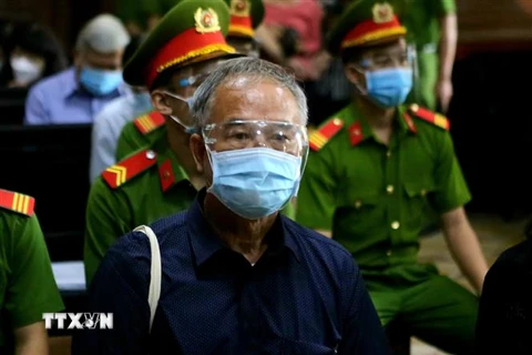 Bị cáo Nguyễn Thành Tài tại phiên xét xử. (Ảnh: Thành Chung/TTXVN) 