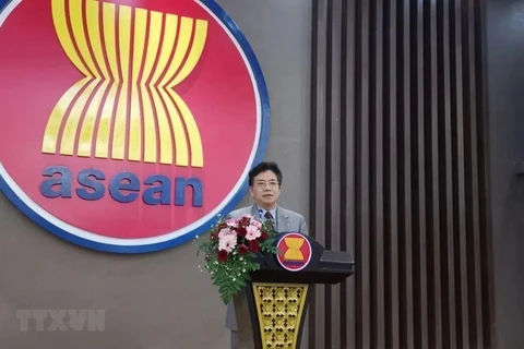 Đại sứ Trung Quốc tại ASEAN Đặng Tích Quân. (Ảnh: TTXVN phát) 
