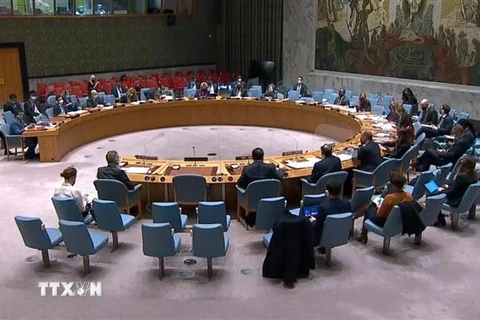 Toàn cảnh một phiên họp của Hội đồng Bảo an. (Ảnh: Khắc Hiếu/TTXVN) 