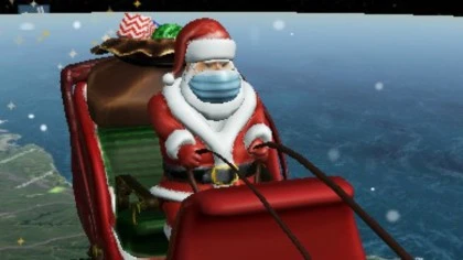 Ứng dụng Santa Tracker của NORAD sẽ cho phép các gia đình dõi theo chuyến đi phát quà của ông già Noel bằng hình ảnh 3D. (Nguồn: NORAD) 