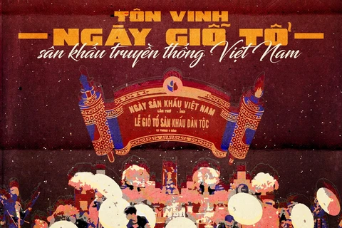 Tôn vinh ngày giỗ Tổ sân khấu truyền thống Việt Nam. (Nguồn: Trường ca kịch viện) 
