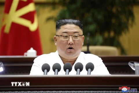 Nhà lãnh đạo Kim Jong-un. (Ảnh: Yonhap/TTXVN) 