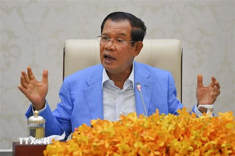 Thủ tướng Campuchia Samdech Techo Hun Sen. (Ảnh: AFP/TTXVN) 