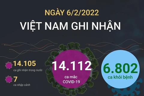 [Infographics] Tình hình dịch bệnh COVID-19 tại Việt Nam đến ngày 6/2