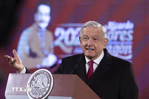 Tổng thống Mexico Andres Manuel Lopez Obrador. (Ảnh: THX/TTXVN) 