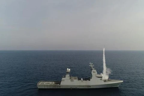  Israel vừa thử nghiệm thành công một hệ thống phòng không trang bị trên tàu biển. (Nguồn: israeldefense.co.il) 