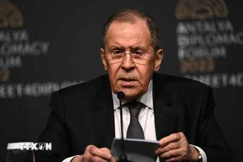 Ngoại trưởng Nga Sergey Lavrov. (Ảnh: AFP/TTXVN) 