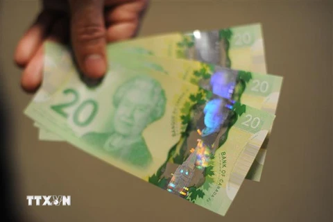 Đồng đôla Canada. (Ảnh: AFP/TTXVN) 