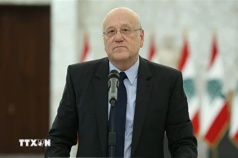 Thủ tướng Liban Najib Mikati. (Ảnh: AFP/TTXVN) 