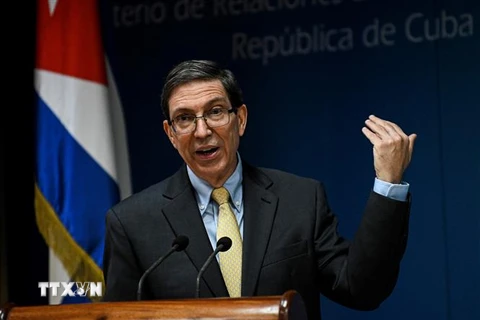 Ngoại trưởng Cuba Bruno Rodriguez. (Ảnh: AFP/TTXVN) 