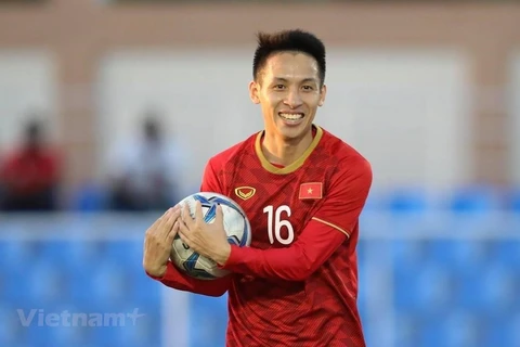 Cầu thủ Đỗ Hùng Dũng. (Ảnh: PV/Vietnam+) 