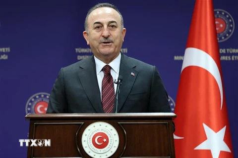 Ngoại trưởng Thổ Nhĩ Kỳ Mevlut Cavusoglu. (Ảnh: AFP/TTXVN) 