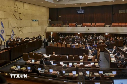 Toàn cảnh một phiên họp Quốc hội Israel ở Jerusalem. (Ảnh: AFP/TTXVN) 