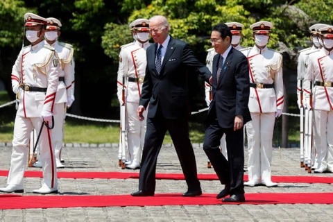 Tổng thống Mỹ Joe Biden và Thủ tướng Nhật Bản Kishida Fumio. (Nguồn: Reuters) 