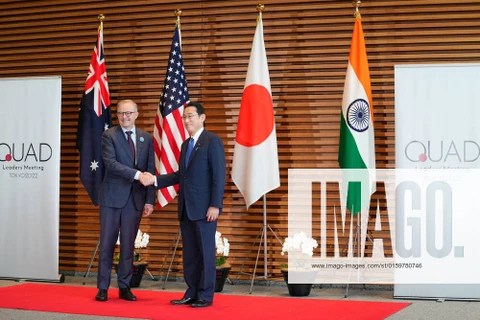 Thủ tướng Nhật Bản Kishida Fumio và Thủ tướng Australia Anthony Albanese. (Nguồn: Imago) 