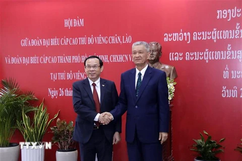 Thành phố Hồ Chí Minh và Thủ đô Vientiane của Lào tăng cường hợp tác