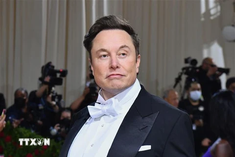 Tỷ phú Elon Musk tại một sự kiện ở New York, Mỹ ngày 2/5/2022. (Ảnh: AFP/TTXVN) 